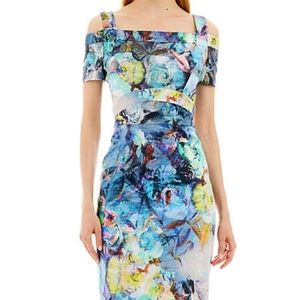 Nicole Miller Cold Shoulder Dress